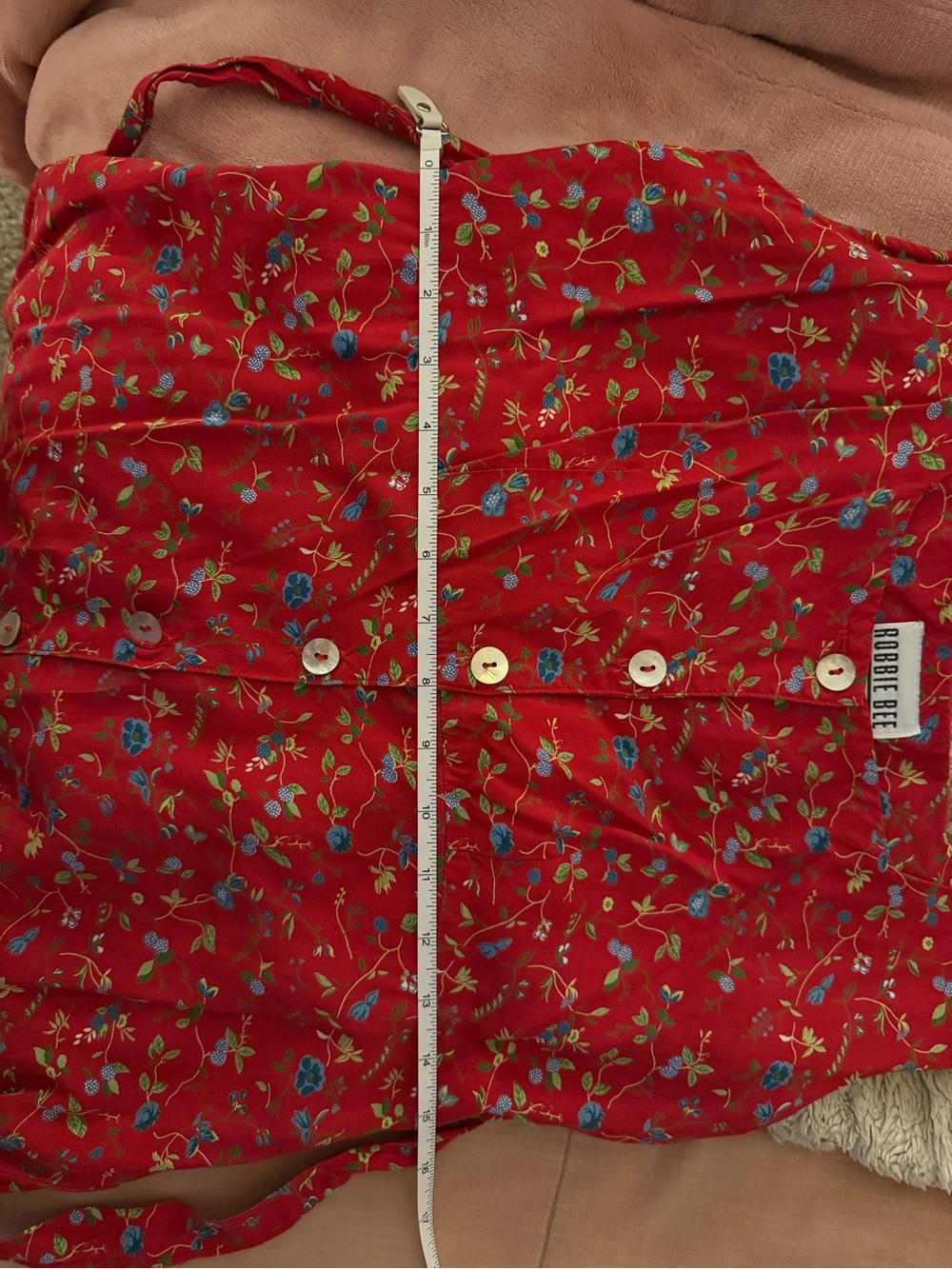 Robbie Bee Red Floral Maxi Dress with Multicolor Accents - Picture 7 of 7